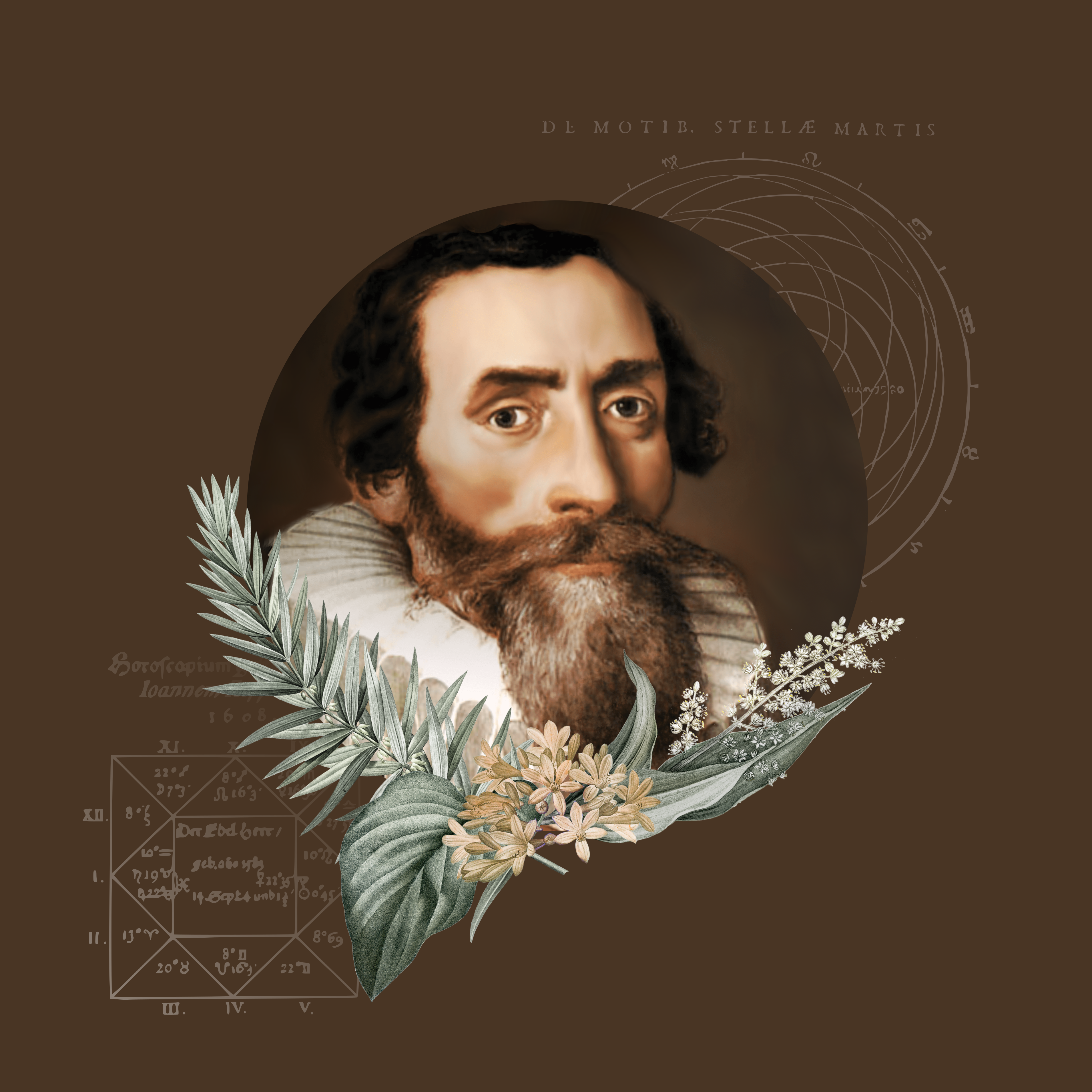 Johannes Kepler - kolaż graficzny